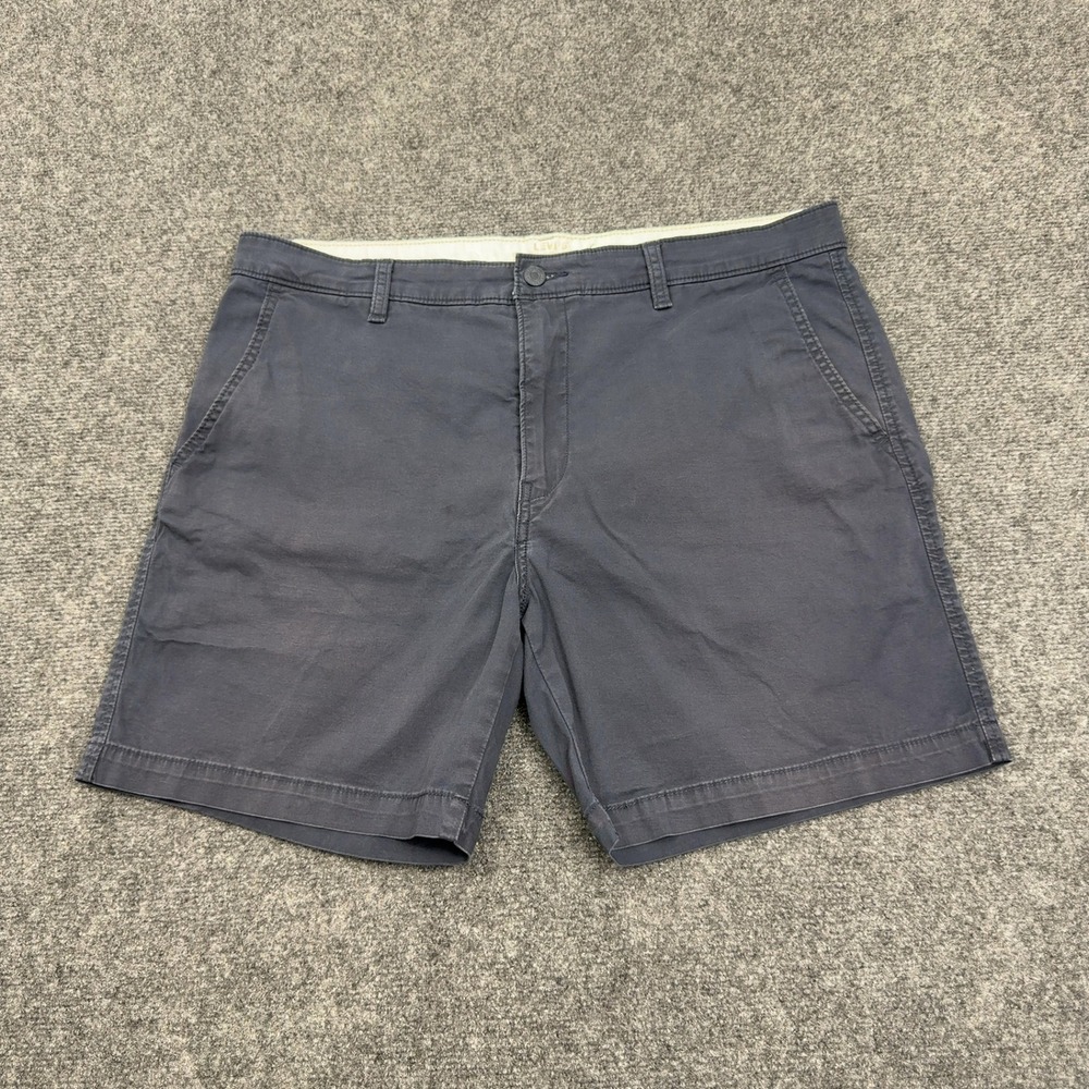 Levis XX Chino Shorts Mens 36 Navy Blue Cotton Casual Classic Summer Style